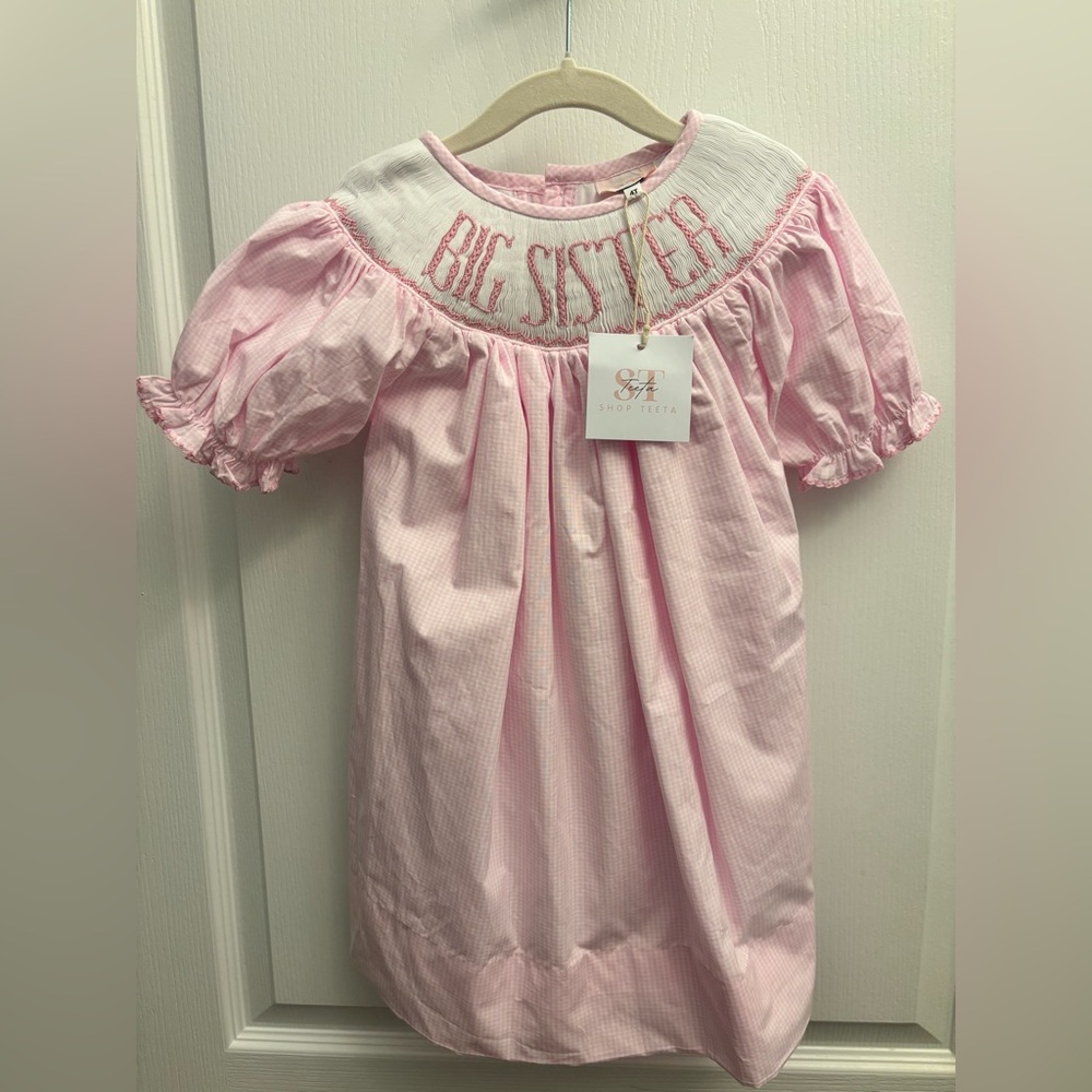 Big Sister Smocked Dress